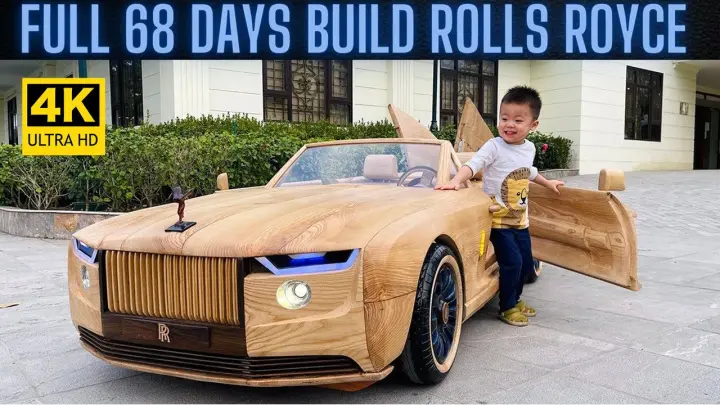 A Wooden Rolls⁠-⁠Royce BOAT TAIL Made by a Vietnamese Father