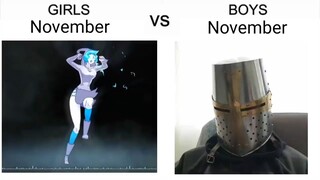 Girls November vs Boys November