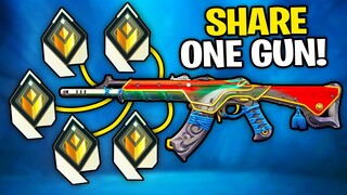 I forced 5 Radiant's to Share 1 Gun