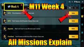 BGMI/PUBG M11 Week 4 Missions Explain | Royale Pass Hidden Hunters Week 4 All Mission Explain