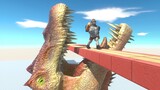 Run Away from Spinosaurus Wide Mouth - Animal Revolt Battle Simulator