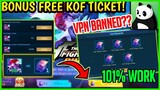 HOW TO GET MORE KOF TICKETS IN KOF EVENTS!? VPN TRICK 2021 (INDEPENDENCE DAY) Mobile Legends