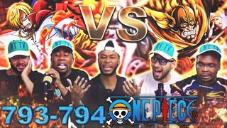 SANJI VS HIS FATHER (JUDGE) One Piece Eps 793/794 Reaction
