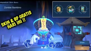 LOGIN HARI INI DAN DAPATKAN SKIN GRATIS PERMANEN MOBILE LEGEND