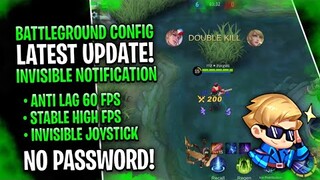 Latest Config 60 Fps - Battleground Config - Invisible Notification & Joystick - Project next | MLBB