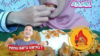 ASMR Bakso Geprek, Kol Crispy & Telor Geprek | Menu Baru Garpu By Geprek Bensu | ASMR Indonesia