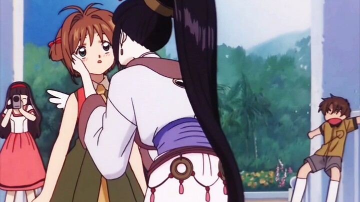 When Syaoran's mother saw Sakura for the first time, Syaoran's expression lit up