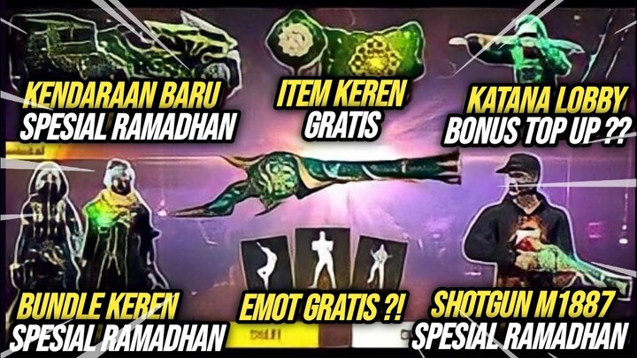BOCORAN EVENT GRATIS RAMADHAN 2022❗SHOTGUN 2 M1887 EMERALD FAST BREAKING, BUNDLE, KATANA LOBBY