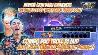 REVIEW SKIN BARU GUINEVERE!! EFFECTNYA KAYA SKIN 1JT++, COMBO MAUT DUO TROLL DI MID IS BACK!!