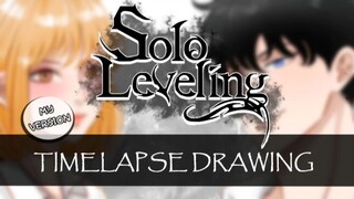 [FanArt] Sung Jin Woo X Cha Hae In | Solo Leveling ✨