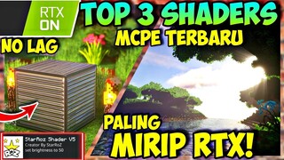 MANTAP! 3 BEST SHADERS MCPE 1.17 REALISTIC | Shaders no lag dan Shadersnya ringan banget | rtx