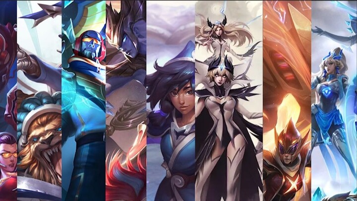 Comparison of the original paintings of the champion skins of all time: EDG and IG kill everything i