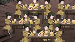 Episode 11: These soldiers are just prisoners, but they have a big bowl of thin rice for every meal.