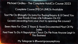 Michael Girdley  The Complete HoldCo Course 2023 download