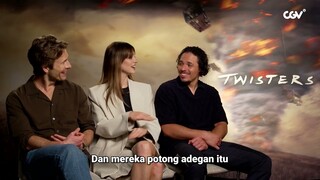 Daisy Edgar-Jones: Syuting Berbahaya Malah Dipotong Adegannya | Fun Interview with cast Twisters