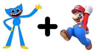 Huggy Wuggy + SUPER MARIO = ??? Poppy Playtime Animation #45