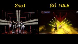 Cover panggung klasik dari api -- (2ne1 & (G)I-DLE)