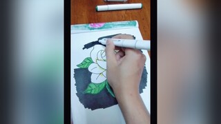 part 3 hoa dành dành stayhomechallange vehoa hoadanhdanh drawing drawingflower