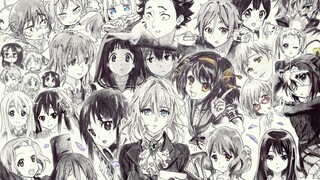 [Colored Pencil] Draw 28 faces of Kyoto at 200 times speed, and pray for KyoAni