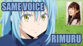Same Anime Character  Voice Actress with Tensei shitara Slime Datta Ken's Rimuru Tempest