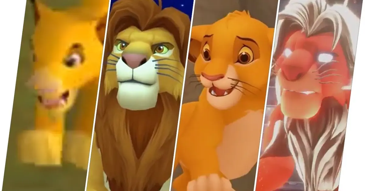 Simba Evolution in Games - The Lion King (2019) - Bilibili