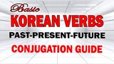 BASIC KOREAN VERBS past | present | future tense | AJ PAKNERS