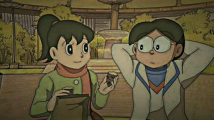 Lucunya nobita dan shizuka makan Ubi bakar 💕🙃 - nobita and shizuka