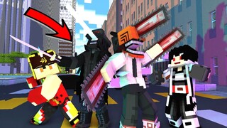 ANIMASI CHAINSAW MAN API VS KATANAMAN DI MINECRAFT ! BOBOIBOY KUASA HALILINTAR JADI TAK BERDAYA !