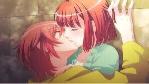 H anime kiss scene harem