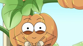 Poke it with a toothpick, and the pumpkin will grow into a big #pumpkin