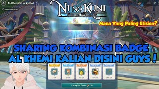 KOMBINASI BADGE KAYAK GIMANA YANG KALIAN PAKE DI AL KHEMI YUK SHARING NI NO KUNI CROSS WORLDS