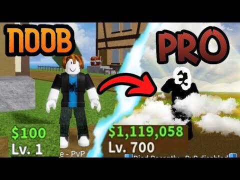 Going from NOOB LVL 1 to HERO in BLOX FRUITS | Roblox NOOB to PRO | Blox Fruits