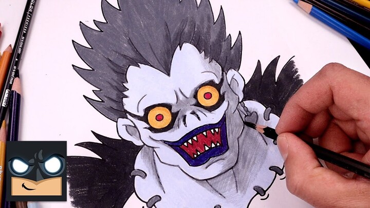 How To Draw Ryuk | Death Note Draw & Color Tutorial