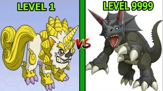 Thu Phục DIGIMON Kỳ Lân 1 Sừng Sư Tử Nâng Sao Cho Dino - Digimon Top Game Pokemon Hay Android Ios