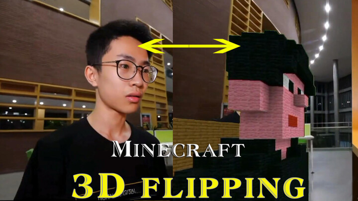 [Minecraft] Tái hiện hiệu ứng xoay vòng 3D của bạn Hà