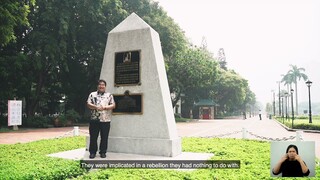 GomBurZa Marker at Rizal Park with Prof. Xiao Chua