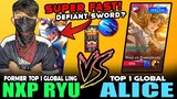 FORMER TOP 1 GLOBAL LING vs. TOP 1 GLOBAL ALICE in RANK! ~ Mobile Legends