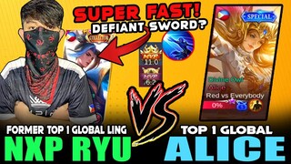 FORMER TOP 1 GLOBAL LING vs. TOP 1 GLOBAL ALICE in RANK! ~ Mobile Legends