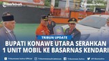 Bupati Konawe Utara Ruksamin Serahkan 1 Unit Mobil Double Cabin ke Basarnas Kendari Sultra