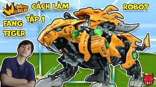 Fang Tiger 1: Cách làm ROBOT FANG TIGER ZOIDS siêu ngầu trong mini world