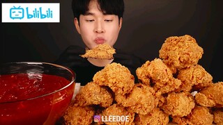 mukbang gà rán ngon ơi là ngon #food