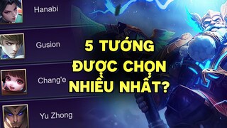 Tốp Mỡ | TOP 5 TƯỚNG ĐƯỢC CHỌN NHIỀU NHẤT TRONG RANK MOBILE LEGENDS! TANKER PHẾ NHẤT ĐỨNG THỨ 5?!