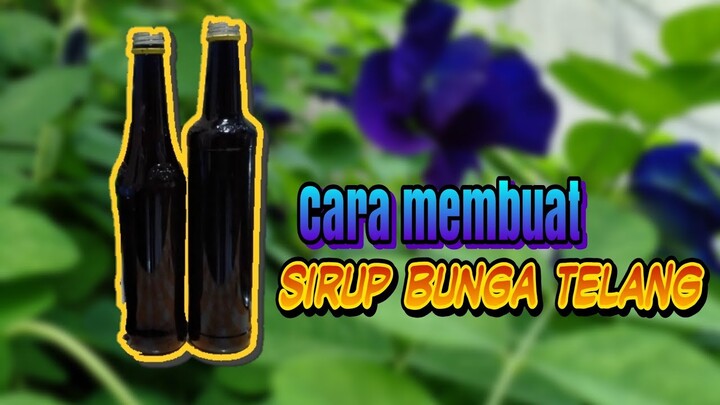 CARA MEMBUAT SIRUP BUNGA TELANG