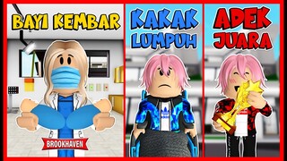 SEDIH !! BAYI KEMBAR TAPI BERBEDA NASIB !! Feat @MOOMOO Brookhaven RolePlay Roblox