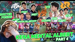 EVOS VS RRQ PERTEMUAN TERAKHIR PERTEMUAN KE-4 UD STRESS GW SINI GW ALICE - KENA MENTAL ALBERT PART 4