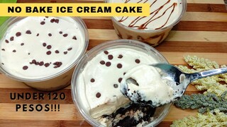 PANG NEGOSYO ICE CREAM CAKE UNDER 120 PESOS!! NO BAKE // 3 INGREDIENTS PANG NEGOSYO RECIPE