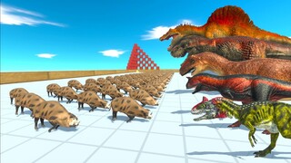100 PIGS ARMY vs ALL TEAM - Animal Revolt Battle Simulator ARBS