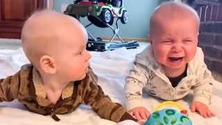 Funniest Cute Twins Playing Happy - Baby Twins Videos