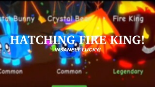PEOPLE HATCHING *RARE* FIRE KING!🔥CAUGHT ON CAM🎥BGS!!