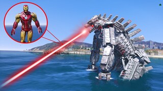 GTA 5 Mechagodzilla Hủy Diệt Khu Quân Đội Và Trận Đại Chiến Sống Còn Với Người Sắt Iron Man